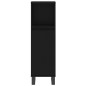 vidaXL Set Mobili da Bagno 3 pz Nero in Legno Multistrato vidaXL Set Mobili da Bagno 3 pz Nero in Legno Multistrato