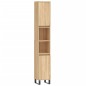 vidaXL Set Mobili da Bagno 3 pz Rovere Sonoma in Legno Multistrato