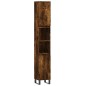 vidaXL Set Mobili da Bagno 3 pz Rovere Fumo in Legno Multistrato vidaXL Set Mobili da Bagno 3 pz Rovere Fumo in Legno Multistrato
