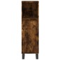 vidaXL Set Mobili da Bagno 3 pz Rovere Fumo in Legno Multistrato vidaXL Set Mobili da Bagno 3 pz Rovere Fumo in Legno Multistrato