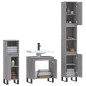 vidaXL Set Mobili da Bagno 3 pz Grigio Sonoma in Legno Multistrato vidaXL Set Mobili da Bagno 3 pz Grigio Sonoma in Legno Multistrato