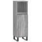 vidaXL Set Mobili da Bagno 3 pz Grigio Sonoma in Legno Multistrato vidaXL Set Mobili da Bagno 3 pz Grigio Sonoma in Legno Multistrato