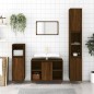 vidaXL Set Mobili da Bagno 3 pz Rovere Marrone in Legno Multistrato vidaXL Set Mobili da Bagno 3 pz Rovere Marrone in Legno Multistrato