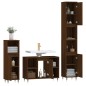 vidaXL Set Mobili da Bagno 3 pz Rovere Marrone in Legno Multistrato vidaXL Set Mobili da Bagno 3 pz Rovere Marrone in Legno Multistrato