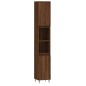 vidaXL Set Mobili da Bagno 3 pz Rovere Marrone in Legno Multistrato vidaXL Set Mobili da Bagno 3 pz Rovere Marrone in Legno Multistrato