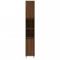 vidaXL Set Mobili da Bagno 3 pz Rovere Marrone in Legno Multistrato vidaXL Set Mobili da Bagno 3 pz Rovere Marrone in Legno Multistrato