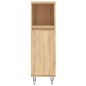 vidaXL Set Mobili da Bagno 3 pz Rovere Sonoma in Legno Multistrato vidaXL Set Mobili da Bagno 3 pz Rovere Sonoma in Legno Multistrato