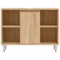 vidaXL Set Mobili da Bagno 3 pz Rovere Sonoma in Legno Multistrato vidaXL Set Mobili da Bagno 3 pz Rovere Sonoma in Legno Multistrato