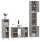 vidaXL Set Mobili da Bagno 3 pz Grigio Cemento in Legno Multistrato vidaXL Set Mobili da Bagno 3 pz Grigio Cemento in Legno Multistrato