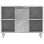 vidaXL Set Mobili da Bagno 3 pz Grigio Cemento in Legno Multistrato vidaXL Set Mobili da Bagno 3 pz Grigio Cemento in Legno Multistrato