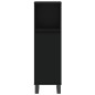 vidaXL Set Mobili da Bagno 3 pz Nero in Legno Multistrato vidaXL Set Mobili da Bagno 3 pz Nero in Legno Multistrato