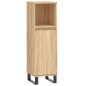 vidaXL Set Mobili da Bagno 3 pz Rovere Sonoma in Legno Multistrato vidaXL Set Mobili da Bagno 3 pz Rovere Sonoma in Legno Multistrato