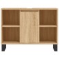 vidaXL Set Mobili da Bagno 3 pz Rovere Sonoma in Legno Multistrato vidaXL Set Mobili da Bagno 3 pz Rovere Sonoma in Legno Multistrato