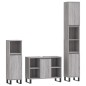 vidaXL Set Mobili da Bagno 3 pz Grigio Sonoma in Legno Multistrato vidaXL Set Mobili da Bagno 3 pz Grigio Sonoma in Legno Multistrato