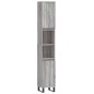 vidaXL Set Mobili da Bagno 3 pz Grigio Sonoma in Legno Multistrato vidaXL Set Mobili da Bagno 3 pz Grigio Sonoma in Legno Multistrato
