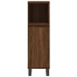 vidaXL Set Mobili da Bagno 3 pz Rovere Marrone in Legno Multistrato vidaXL Set Mobili da Bagno 3 pz Rovere Marrone in Legno Multistrato