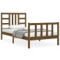 vidaXL Giroletto con Testiera Miele 90x190 cm in Legno Massello vidaXL Giroletto con Testiera Miele 90x190 cm in Legno Massello