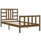 vidaXL Giroletto con Testiera Miele 90x190 cm in Legno Massello vidaXL Giroletto con Testiera Miele 90x190 cm in Legno Massello