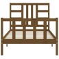 vidaXL Giroletto con Testiera Miele 90x190 cm in Legno Massello vidaXL Giroletto con Testiera Miele 90x190 cm in Legno Massello