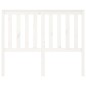 Testiera per Letto Bianca 146x6x101cm in Legno Massello di Pino Testiera per Letto Bianca 146x6x101cm in Legno Massello di Pino