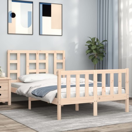 vidaXL Giroletto con Testiera 120x200 cm in Legno Massello