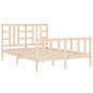 vidaXL Giroletto con Testiera 160x200 cm in Legno Massello vidaXL Giroletto con Testiera 160x200 cm in Legno Massello