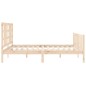 vidaXL Giroletto con Testiera 180x200 cm in Legno Massello vidaXL Giroletto con Testiera 180x200 cm in Legno Massello