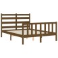 vidaXL Giroletto con Testiera Miele 4FT Small Double in Legno Massello vidaXL Giroletto con Testiera Miele 4FT Small Double in Legno Massello