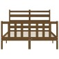 vidaXL Giroletto con Testiera Miele 4FT Small Double in Legno Massello vidaXL Giroletto con Testiera Miele 4FT Small Double in Legno Massello