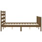 vidaXL Giroletto con Testiera Miele 4FT Small Double in Legno Massello vidaXL Giroletto con Testiera Miele 4FT Small Double in Legno Massello