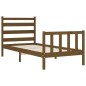vidaXL Giroletto con Testiera Miele 100x200 cm in Legno Massello vidaXL Giroletto con Testiera Miele 100x200 cm in Legno Massello