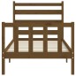 vidaXL Giroletto con Testiera Miele 100x200 cm in Legno Massello vidaXL Giroletto con Testiera Miele 100x200 cm in Legno Massello
