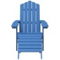 Sedia Giardino Poggiapiedi e Tavolo Adirondack HDPE Blu Acqua Sedia Giardino Poggiapiedi e Tavolo Adirondack HDPE Blu Acqua