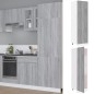 Armadio per Frigo Grigio Sonoma 60x57x207 cm Legno Multistrato Armadio per Frigo Grigio Sonoma 60x57x207 cm Legno Multistrato