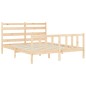 vidaXL Giroletto con Testiera 5FT King Size in Legno Massello vidaXL Giroletto con Testiera 5FT King Size in Legno Massello