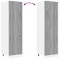 Armadio per Frigo Grigio Sonoma 60x57x207 cm Legno Multistrato Armadio per Frigo Grigio Sonoma 60x57x207 cm Legno Multistrato