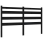 vidaXL Giroletto con Testiera Nero 5FT King Size in Legno Massello vidaXL Giroletto con Testiera Nero 5FT King Size in Legno Massello