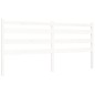 vidaXL Giroletto con Testiera Bianco 180x200 cm in Legno Massello vidaXL Giroletto con Testiera Bianco 180x200 cm in Legno Massello