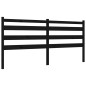 vidaXL Giroletto con Testiera Nero 180x200 cm in Legno Massello vidaXL Giroletto con Testiera Nero 180x200 cm in Legno Massello