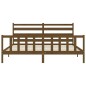 vidaXL Giroletto con Testiera Miele 200x200 cm in Legno Massello vidaXL Giroletto con Testiera Miele 200x200 cm in Legno Massello