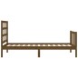 vidaXL Giroletto con Testiera Miele 90x190 cm in Legno Massello vidaXL Giroletto con Testiera Miele 90x190 cm in Legno Massello