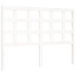 vidaXL Giroletto con Testiera Bianco 4FT Small Double Legno Massello vidaXL Giroletto con Testiera Bianco 4FT Small Double Legno Massello