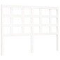 vidaXL Giroletto con Testiera Bianco 140x190 cm in Legno Massello vidaXL Giroletto con Testiera Bianco 140x190 cm in Legno Massello