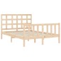 vidaXL Giroletto con Testiera 120x200 cm in Legno Massello vidaXL Giroletto con Testiera 120x200 cm in Legno Massello
