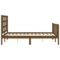 vidaXL Giroletto con Testiera Miele 140x200 cm in Legno Massello vidaXL Giroletto con Testiera Miele 140x200 cm in Legno Massello