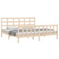 vidaXL Giroletto con Testiera King Size in Legno Massello vidaXL Giroletto con Testiera King Size in Legno Massello