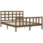 vidaXL Giroletto con Testiera Miele 160x200 cm Legno Massello vidaXL Giroletto con Testiera Miele 160x200 cm Legno Massello