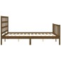 vidaXL Giroletto con Testiera Miele 160x200 cm Legno Massello vidaXL Giroletto con Testiera Miele 160x200 cm Legno Massello