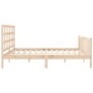 vidaXL Giroletto con Testiera 180x200 cm in Legno Massello