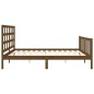 vidaXL Giroletto con Testiera Miele 180x200 cm in Legno Massello vidaXL Giroletto con Testiera Miele 180x200 cm in Legno Massello